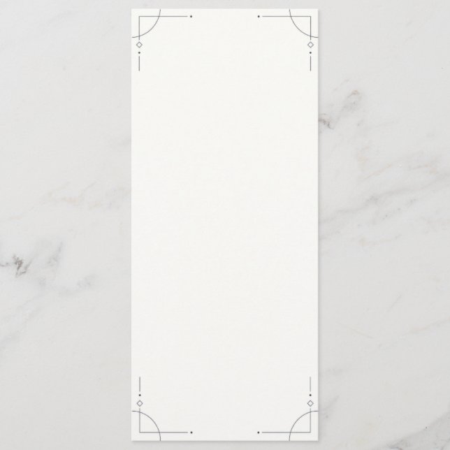 Programa Minimalist Geometric Wedding Program (Anverso)