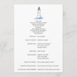 Programa minimalista de bodas en faro