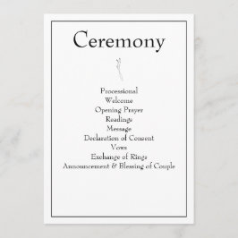 Programa Minimalista Monograma moderno Boda blanco y negro