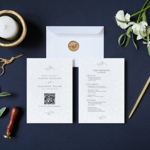 Programa mínimo Black On Plush White Paisley