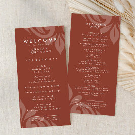 Programa Mínimo De Boda De Damask Con Gusto