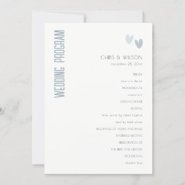 Programa mínimo de bodas para el Pastel Dusky Blue