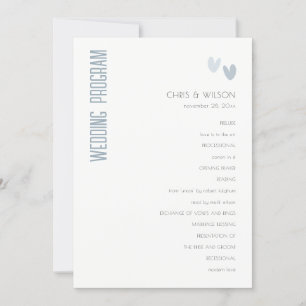Programa mínimo de bodas para el Pastel Dusky Blue