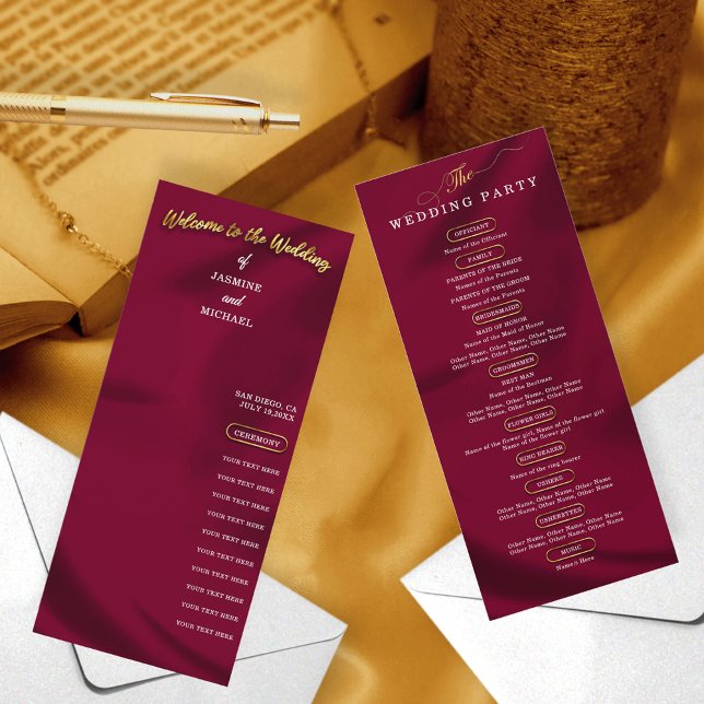 Programa Mínimo de Moda Borgoña y Boda de Oro (Subido por el creador)