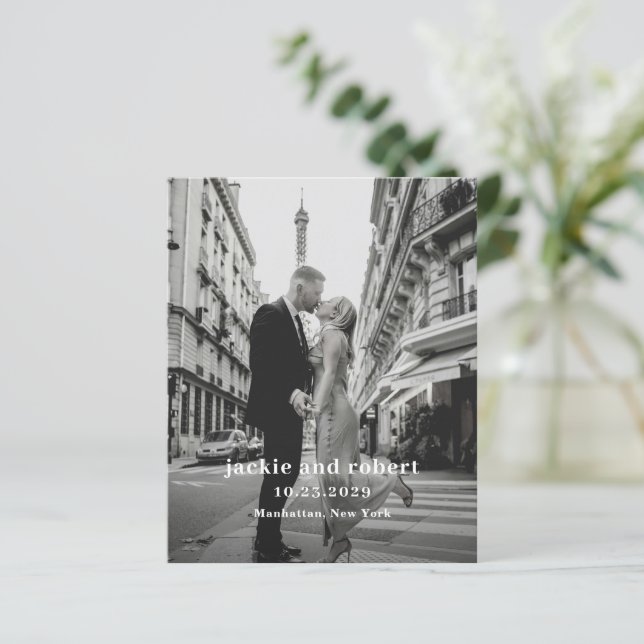 Programa Mínimo Moderno de Boda Fotográfica (Anverso de pie)