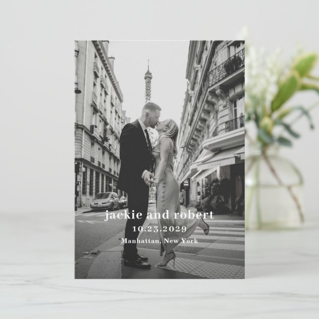 Programa Mínimo Moderno de Boda Fotográfica (Anverso de pie)