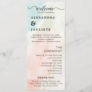 Programa Mínimo Moderno De Boda Orden De Eventos