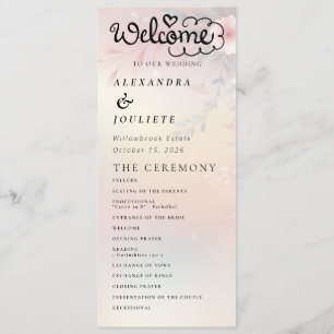 Programa Mínimo Moderno De Boda Orden De Eventos