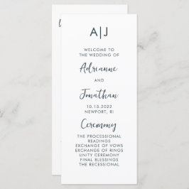 Programa Mínimo Simple de Ceremonia de Bodas Blanc