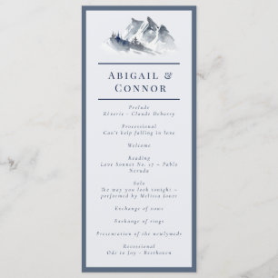 Programa Misty Mountain Blue Gray White Elegant