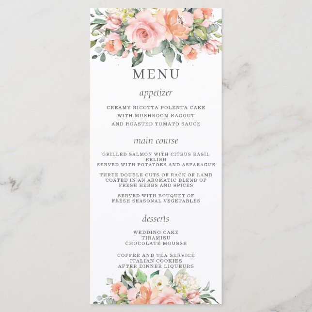 Programa Moda Peach Marfil Boda Floral Rosa (Anverso)