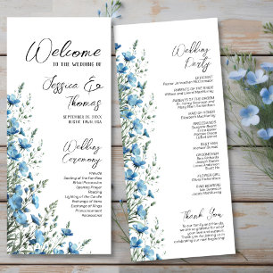 Programa Moda Rustic Dusty Blue Boho Boda de Flores Silvest