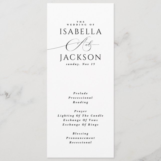 Programa Moda simple y blanca moderna y negra elegante matr (Anverso)