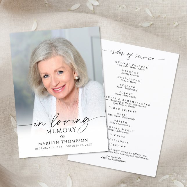 Programa Modern Funeral Memorial Photo In Loving Memory (Subido por el creador)