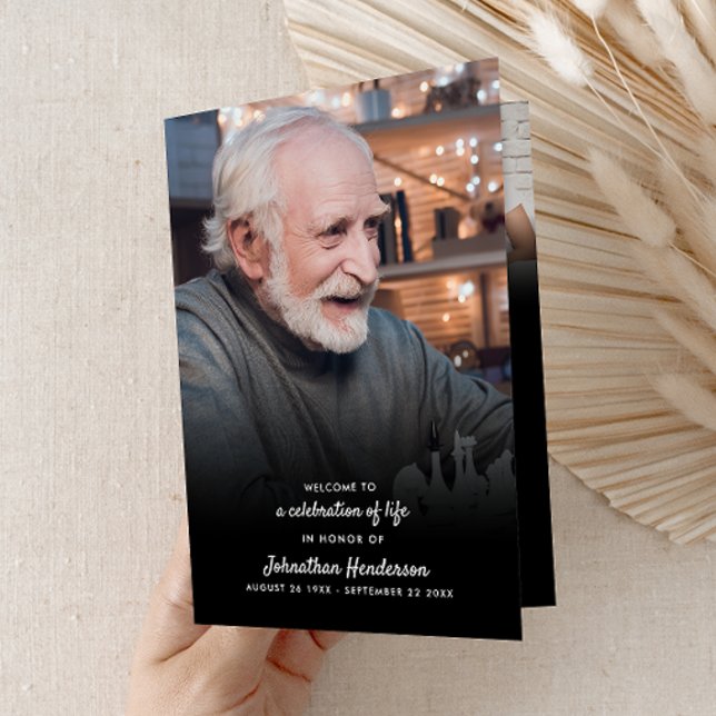 Programa Moderna celebración de la vida en 4 páginas de 3 f (Subido por el creador)