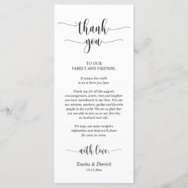 Programa Moderna Cena Boda Entorno Gracias Prog