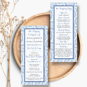 Programa moderno de casamiento con Blue Paisley