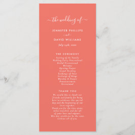 Programa moderno de casamiento coral Minimalista