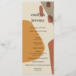 PROGRAMA MODERNO DE CEREMONIA DE BODA DE ARTE RUSO