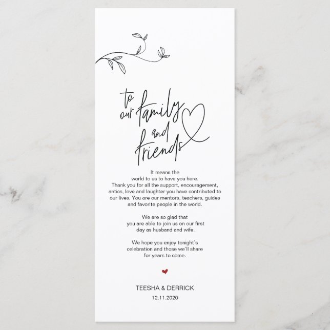 Programa Moderno minimalismo lugar de configuración Gracias (Anverso)