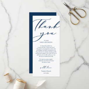 Programa Moderno Romance Dinner Place Setting Gracias Card