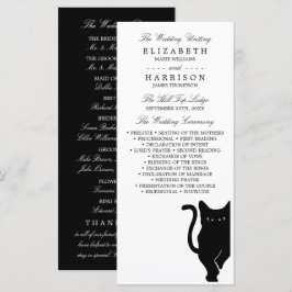 Programa Moderno y capataz Boda negro de gato