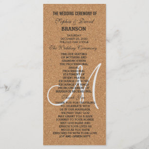Programa Monograma de Boda de corcho de vino ruso