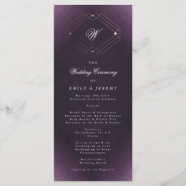 Programa Monograma de Caligrafía Purpura Deco Oro Clásico