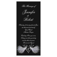 Programa Monograma de dos pavos reales blancos y c