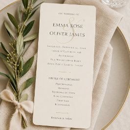 Programa Monograma Minimalista y Elegante para Boda