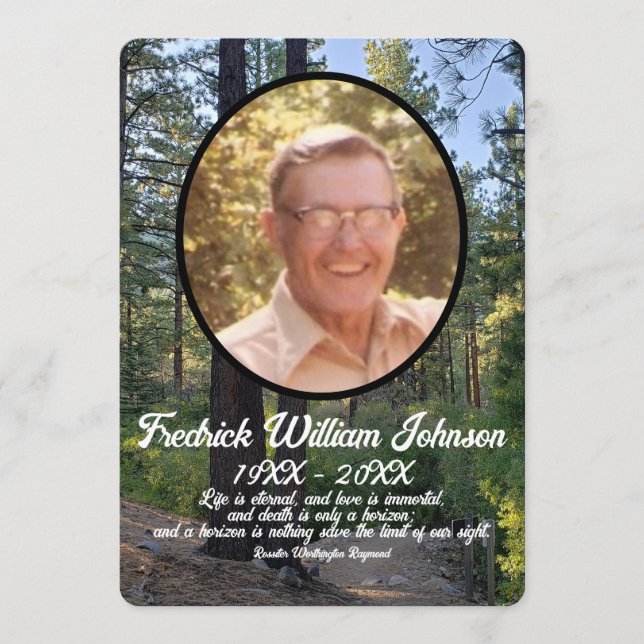 Programa Monumento al fondo del bosque de pinos de la foto  (Anverso)