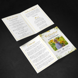 Programa Monumento conmemorativo al funeral del girasol