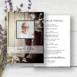 Programa Monumento conmemorativo del funeral de Cowboy Boot