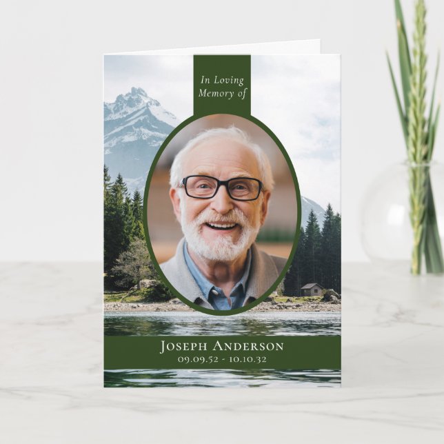 Programa Monumento conmemorativo del funeral de Mountain La (Anverso)