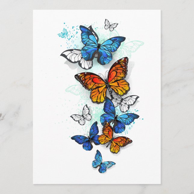 Programa Morfo y monarca de las mariposas voladoras (Anverso)