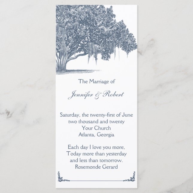 Programa Mossy Oak Tree in Blue Wedding (Anverso)