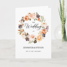 Naranja de Terracotta otoño flores Boda doblado