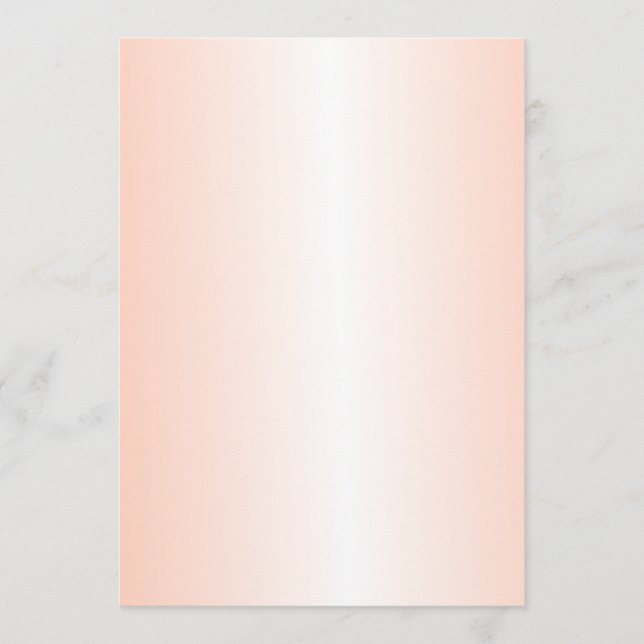 Programa Naranja Gradiente Boda en blanco Papel del program (Anverso)