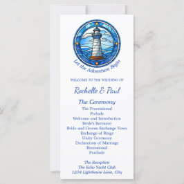 Programa Nautical Lighthouse Sailing Ocean Wedding