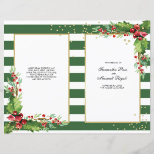 Programa Navidades plegados - Verde y Oro