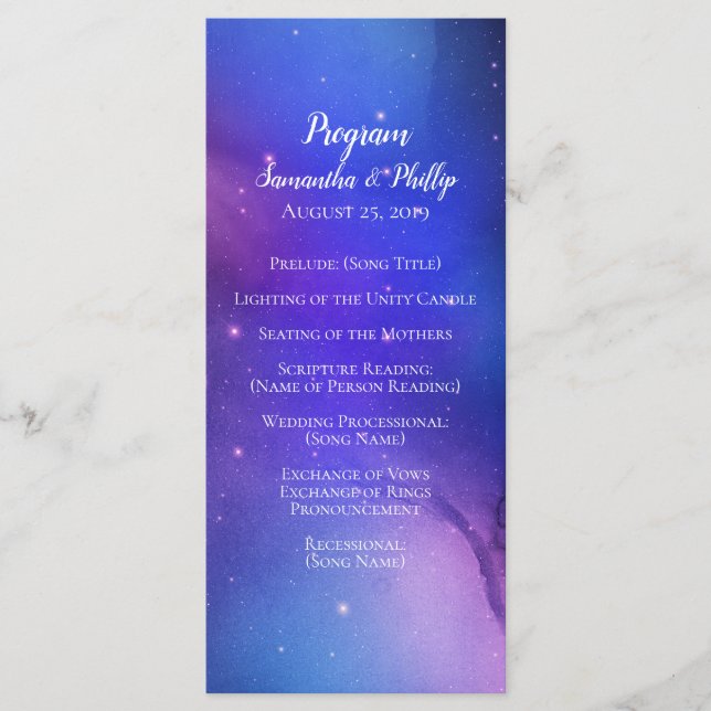 Programa Nebulosa púrpura Boda del espacio ultraterrestre d (Anverso)