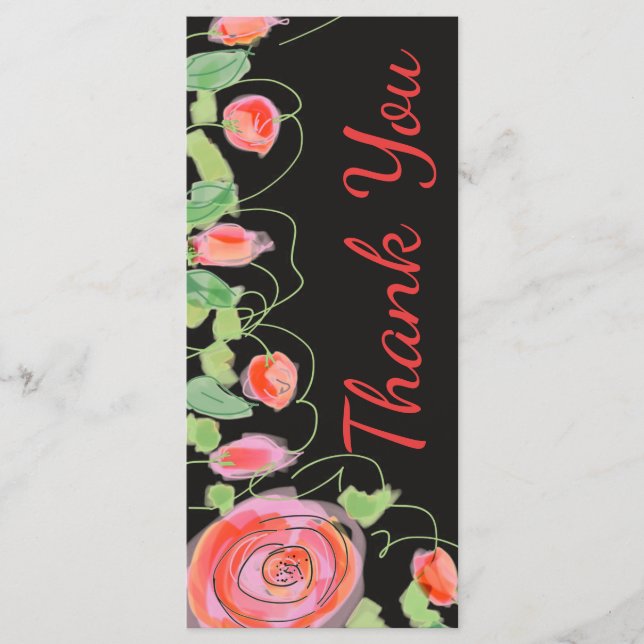 Programa Negro con floral (Anverso)
