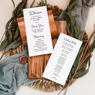Programa Negro y blanco dulce y caprichoso   BODA
