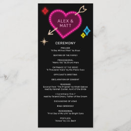 Programa Neon Marquee Rótulo Boda Las Vegas