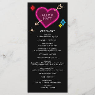 Programa Neon Marquee Rótulo Boda Las Vegas