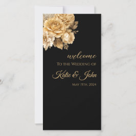 Programa Neutral de Boda con Flores -