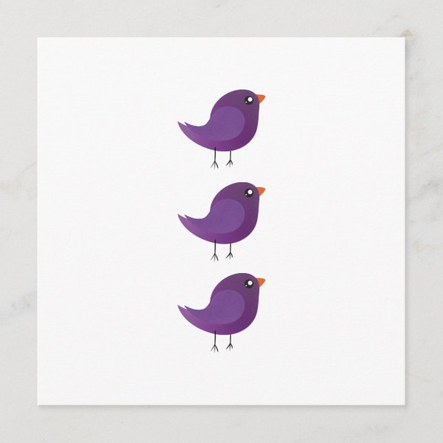 Programa Niños adorables pájaros (Anverso)