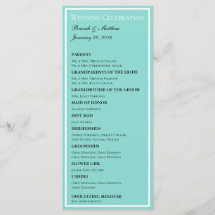 Programa Novia y Boda Suite Elegante Ceremonia Bridal