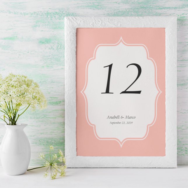 Programa Número de mesa de boda Melón Melocotón (Subido por el creador)