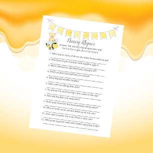 Programa Nursery Rhymes Game Chica Teddy Bear Card